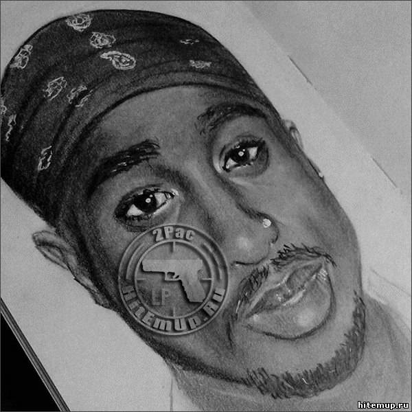 2Pac (Tupac) art by LP